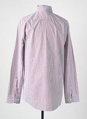 Chemise manches longues coupe droite rouge SEIDENSTICKER homme