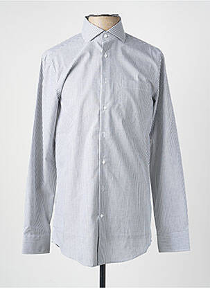 Chemise manches longues imprimé rayures gris SEIDENSTICKER homme