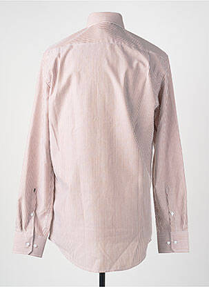 Chemise manches longues poches marron SEIDENSTICKER homme
