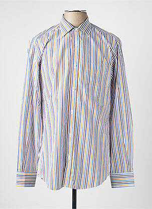 Chemise manches longues poches bleu LUI homme