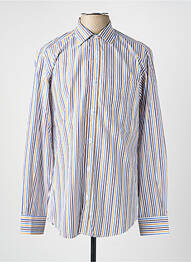Chemise manches longues poches bleu LUI homme