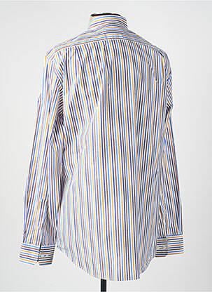 Chemise manches longues poches bleu LUI homme
