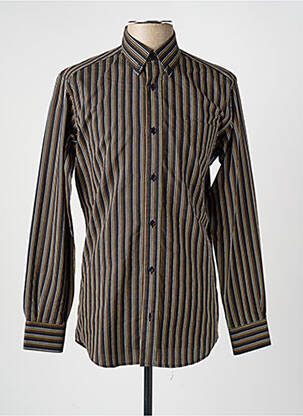 Chemise manches longues coupe cintrée noir LUI homme