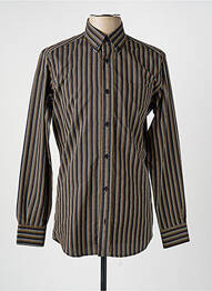 Chemise manches longues coupe cintrée noir LUI homme