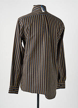 Chemise manches longues coupe cintrée noir LUI homme