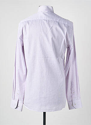 Chemise manches longues poches violet CHATEL homme