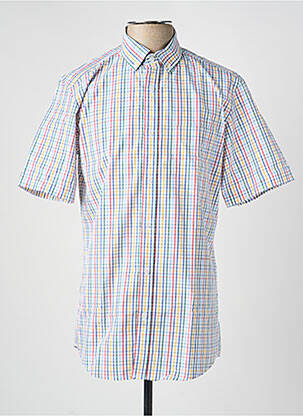 Chemise manches courtes poches bleu LUI homme