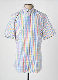 Chemise manches courtes poches bleu LUI homme