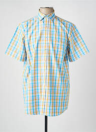 Chemise manches courtes poches bleu LOUIS VICTOR homme