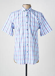 Chemise manches courtes poches bleu CAP 10 TEN homme