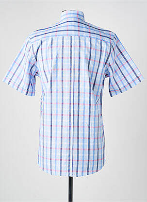 Chemise manches courtes poches bleu CAP 10 TEN homme