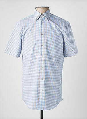 Chemise manches courtes poches bleu SEIDENSTICKER homme