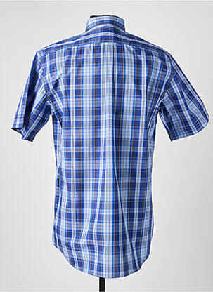 Chemise manches courtes poches bleu LUI homme