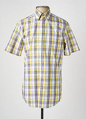 Chemise manches courtes poches jaune SEIDENSTICKER homme