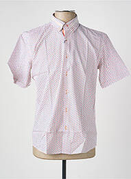 Chemise manches courtes coupe cintrée orange CAP 10 TEN homme