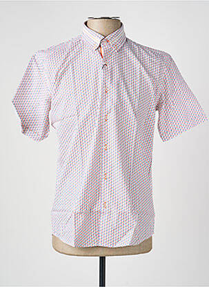 Chemise manches courtes coupe cintrée orange CAP 10 TEN homme