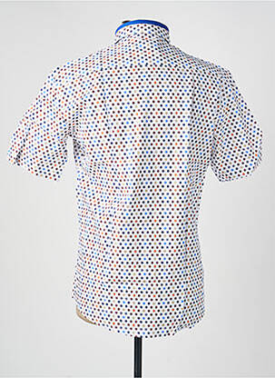Chemise manches courtes coupe cintrée bleu CAP 10 TEN homme