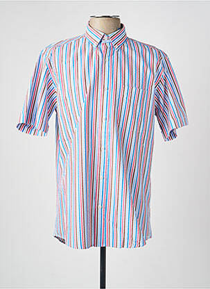 Chemise manches courtes poches bleu LUI homme