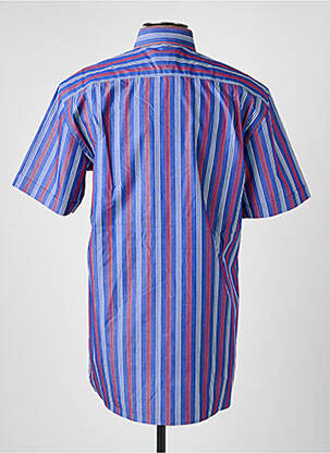 Chemise manches courtes poches bleu CHATEL homme