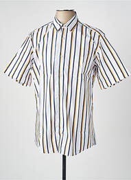 Chemise manches courtes poches jaune LUI homme