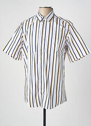 Chemise manches courtes poches jaune LUI homme