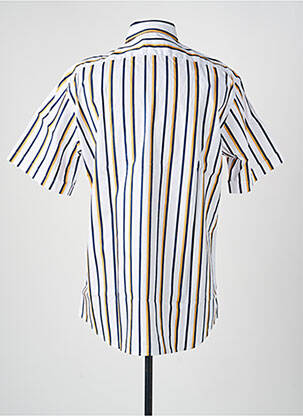 Chemise manches courtes poches jaune LUI homme