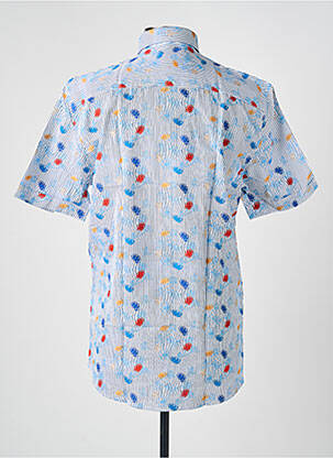 Chemise manches courtes poches bleu CAP 10 TEN homme