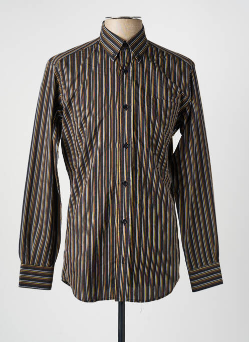 Chemise manches longues imprimé rayures noir LUI homme