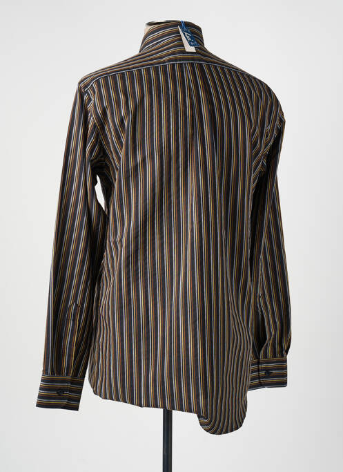 Chemise manches longues imprimé rayures noir LUI homme