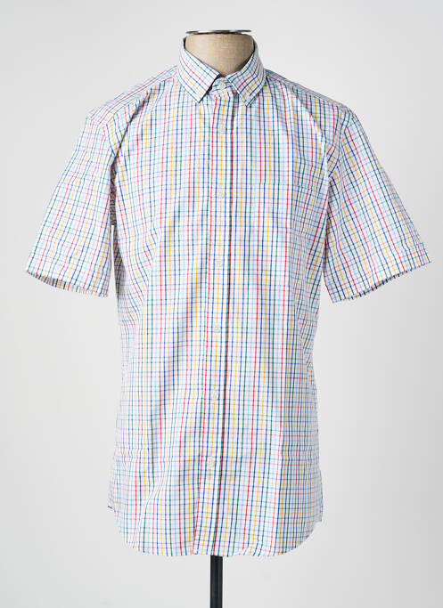Chemise manches courtes poches bleu LUI homme