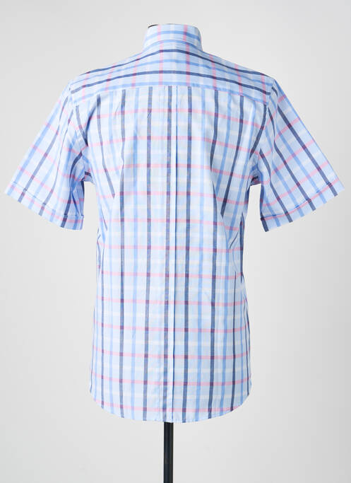 Chemise manches courtes poches bleu CAP 10 TEN homme