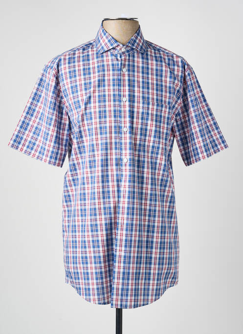 Chemise manches courtes poches bleu SEIDENSTICKER homme