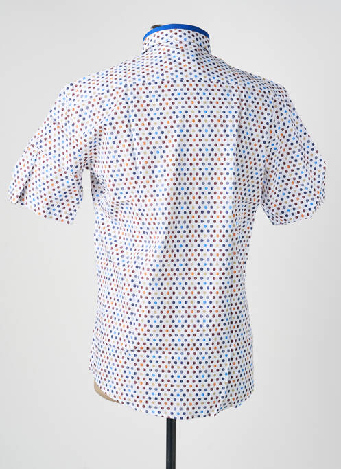 Chemise manches courtes coupe cintrée bleu CAP 10 TEN homme