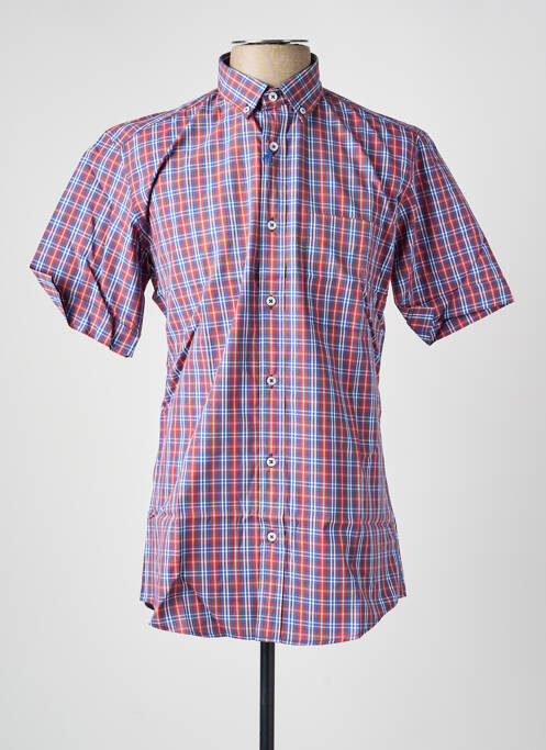 Chemise manches courtes poches orange LUI homme