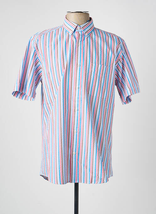 Chemise manches courtes poches bleu LUI homme