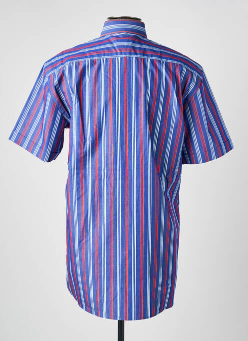 Chemise manches courtes poches bleu CHATEL homme
