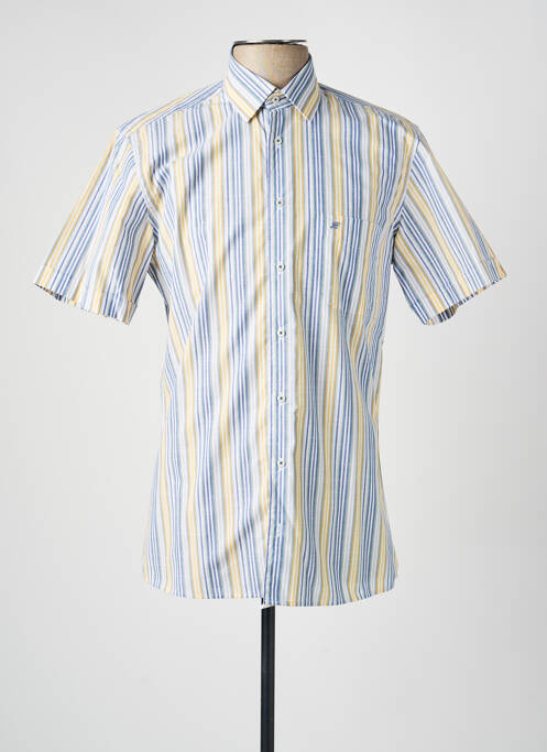 Chemise manches courtes poches jaune CHATEL homme