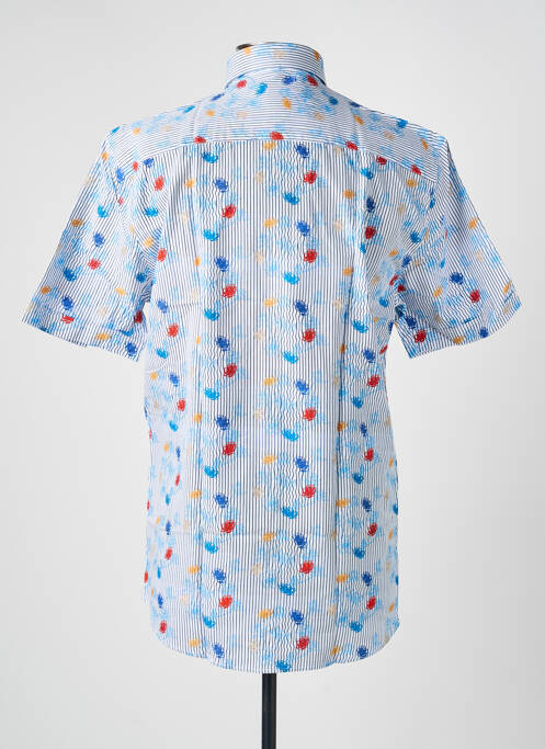 Chemise manches courtes poches bleu CAP 10 TEN homme