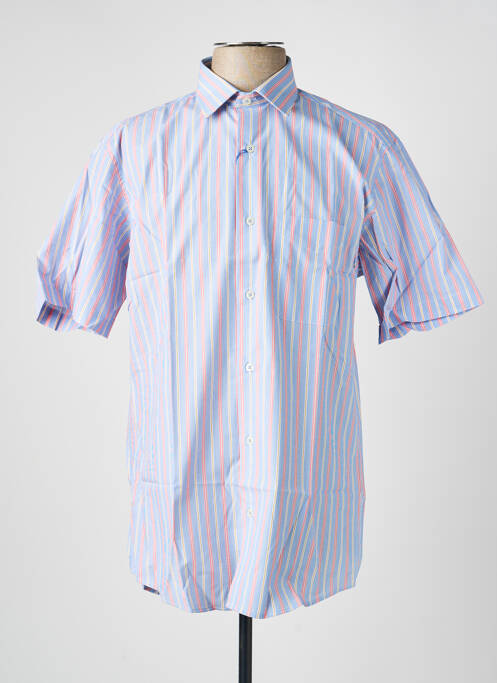 Chemise manches courtes poches bleu LUI homme