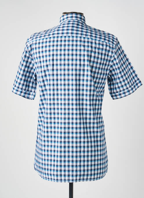 Chemise manches courtes poches bleu TIBET homme