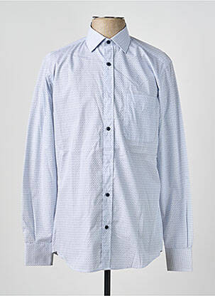 Chemise manches longues imprimé fantaisie bleu LUI homme