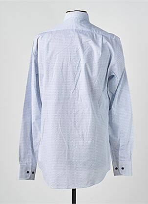 Chemise manches longues imprimé fantaisie bleu LUI homme