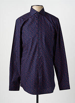 Chemise manches longues imprimé fantaisie bleu SEIDENSTICKER homme
