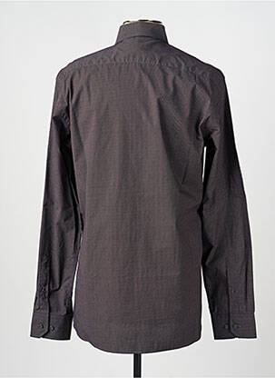 Chemise manches longues imprimé fantaisie noir CHATEL homme