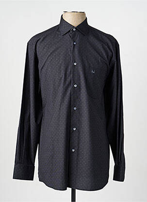Chemise manches longues imprimé fantaisie noir LOUIS VICTOR homme