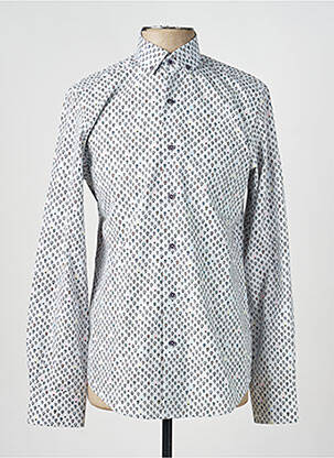 Chemise manches longues imprimé fantaisie gris CARLOS CORDOBA homme