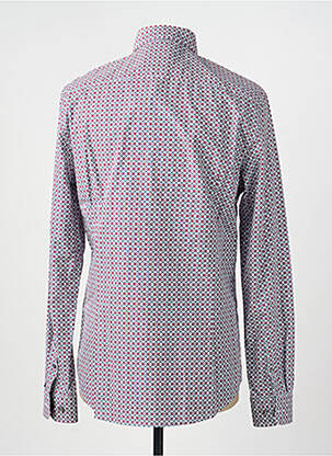 Chemise manches longues imprimé fantaisie rouge DELAHAYE homme