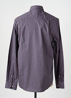 Chemise manches longues imprimé fantaisie gris DELAHAYE homme