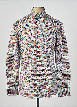 Chemise manches longues imprimé fantaisie blanc BANDE ORIGINALE homme