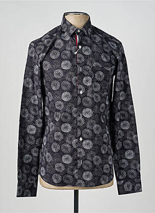 Chemise manches longues imprimé fantaisie noir FOX homme